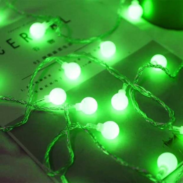 LED Ball Garland Lights Fairy String Lamp RÖD red