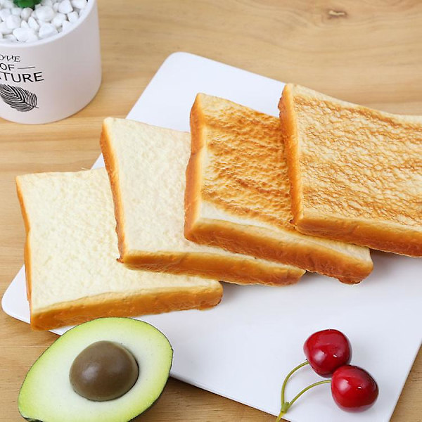 2023 2st Fake Skivad Toast Simulering Mat Display Fotografi Prop