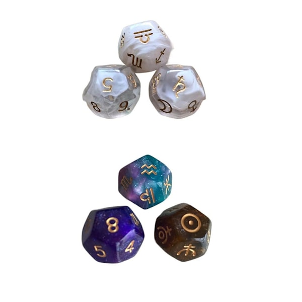 Mordely Constellation Divination Dice 12-sidig astrologi