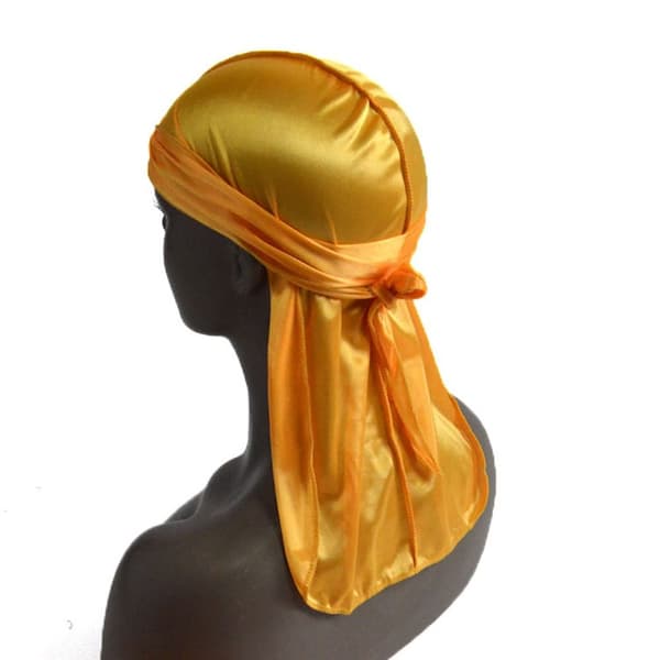 Bandana Silk Durag GULD Gold