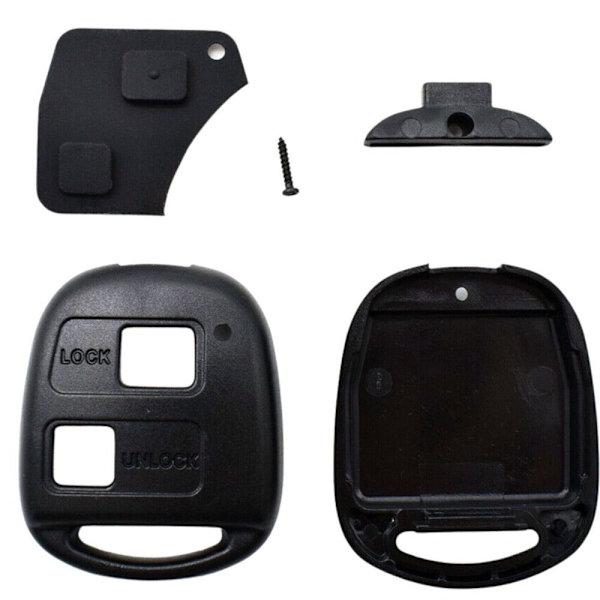 2x bilnyckelskal 2-knappsnyckel DIY Switch- cover
