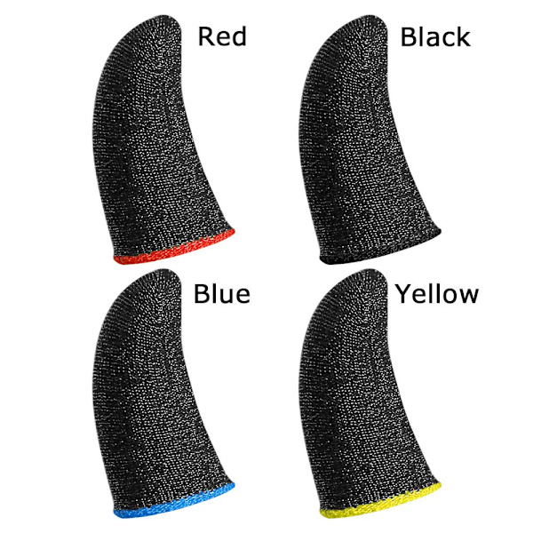 Mordely 1 par Gaming Finger Sleeve Touch Screen Finger Handskar GUL yellow