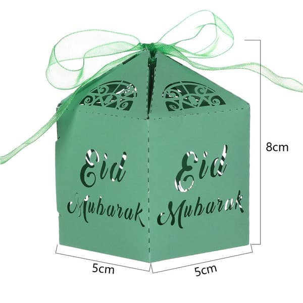 Mordely 10/20/50st Eid Mubarak Godislåda BEIGE 50ST beige 50pcs