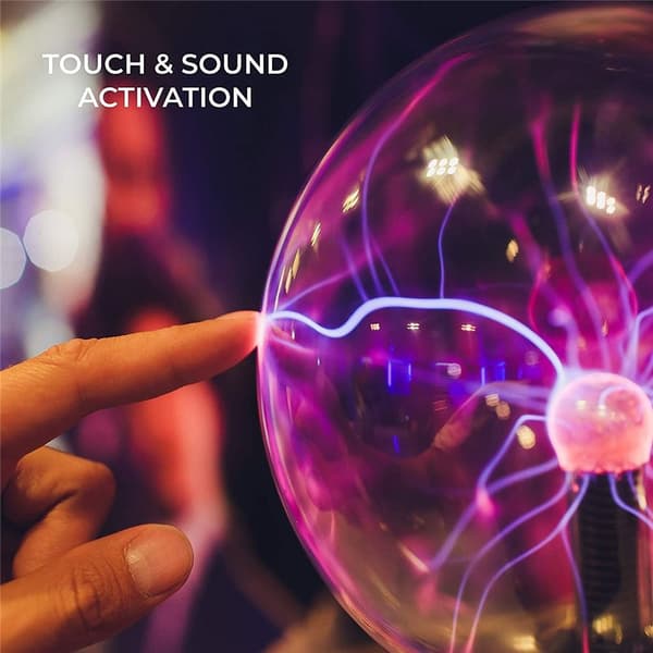 Mordely Ljudkontroll Magic Plasma Ball Lamp LED Nattljus