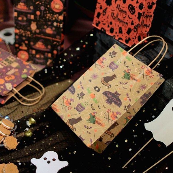 Halloween papperspåse Cookie Candy Bag STIL 5 STIL 5 Style 5