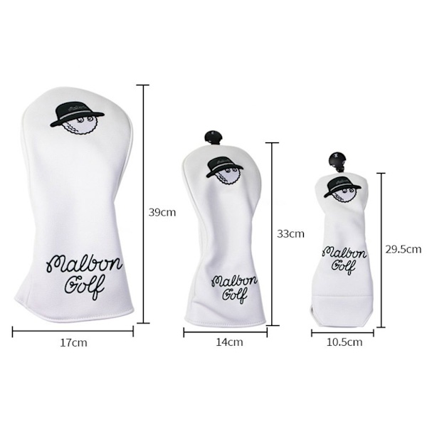 Mordely Golf Club Head Cover Golf Wood Cover SVART HYBRID COVER HYBRID Black Hybrid Cover-Hybrid Cover