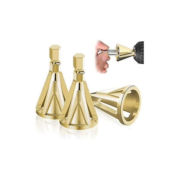 2023 Pieces External Deburring Chamfer Tool, Hexa And Triangular,remove Burr, Deburring For Drill Bits, Quickly Repairs Damaged Bolts