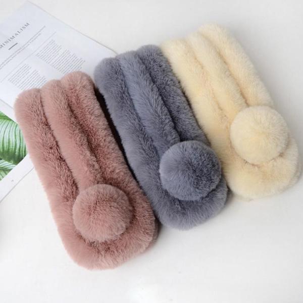Mordely Kvinnor Dam Fuskpälskrage Scarf Neck Wrap Scarves Grey