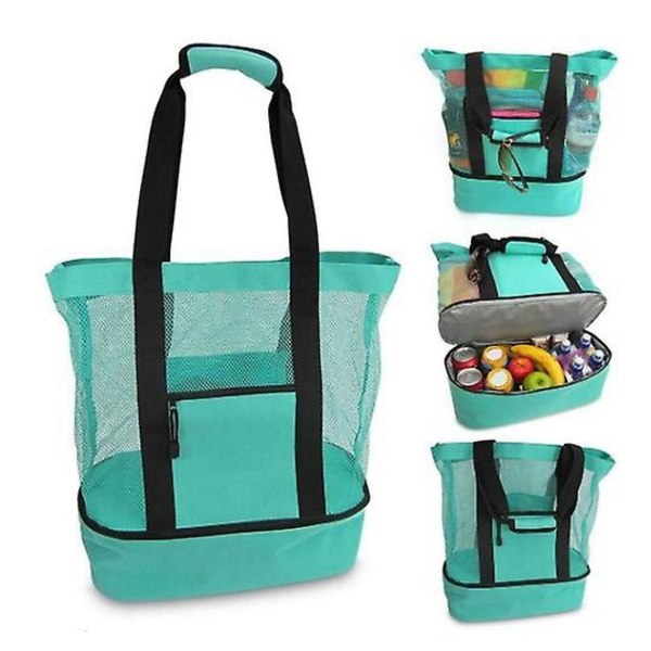 2023 Insulated Beach Bag Cool Ice Pack Picnic Lunch Bag Camping Green