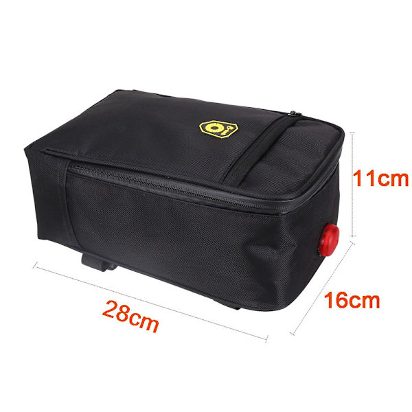 Mordely Bike Rear Carrier Bag Cykelställ Pack REFLECTIVE BLACK Reflective black