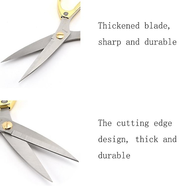 Mordely K82 Stainless Steel Alloy Scissors Multifunctional Household Powerful King Kong Scissors (golden)