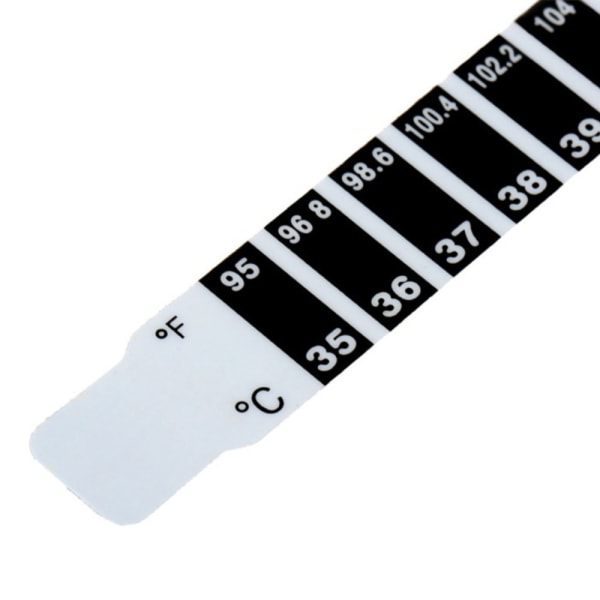 Mordely 20st Pannhuvud Termometer Strip Sticker LCD Digital 20Pcs
