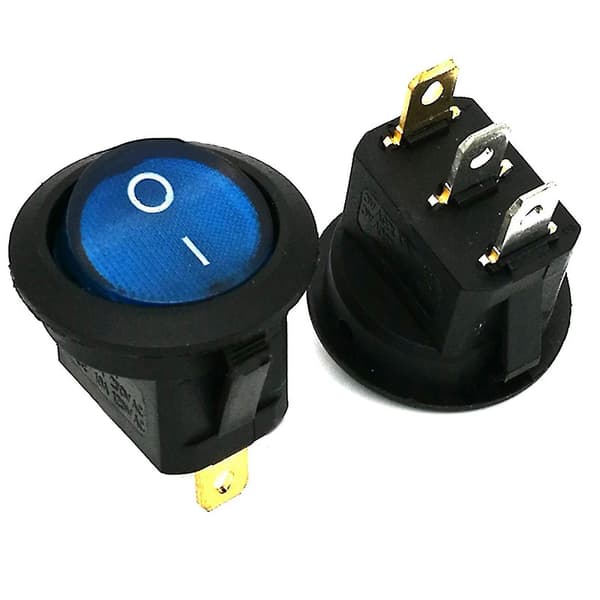 Yellow Led Lighted Rocker Toggle Switch Panel For Rv Truck Boat Electronic Power Button