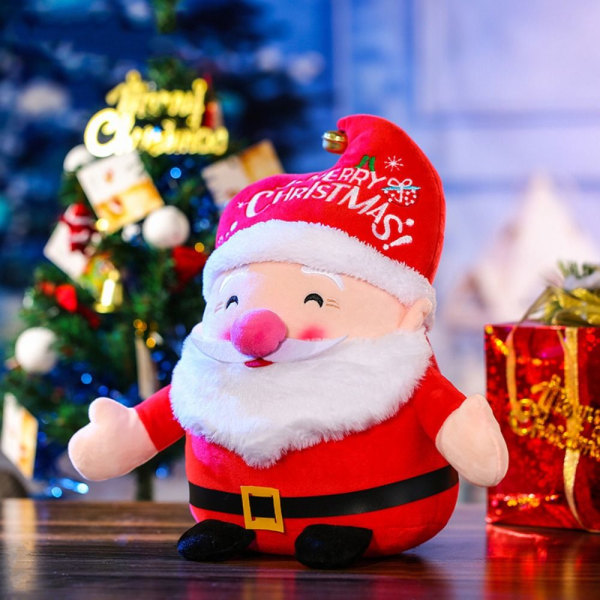 Jultomtedocka Älg Mormor Plyschleksaker KLOCKA SANTA BELL SANTA Bell Santa