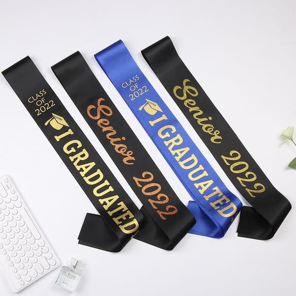 Mordely 03 Graduation Sash Graduated Satin 2