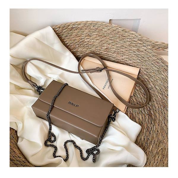 Mordely Women Small Flap Shoulder Bag Ladies Fashion Square Crossbody Bags Pu Leather Casual Portable Designer Handbag Khaki