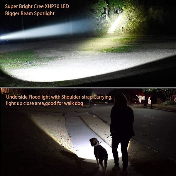 Mordely Super Powerful Led Torch Usb Rechargeable Torch For Home Camping Emergency