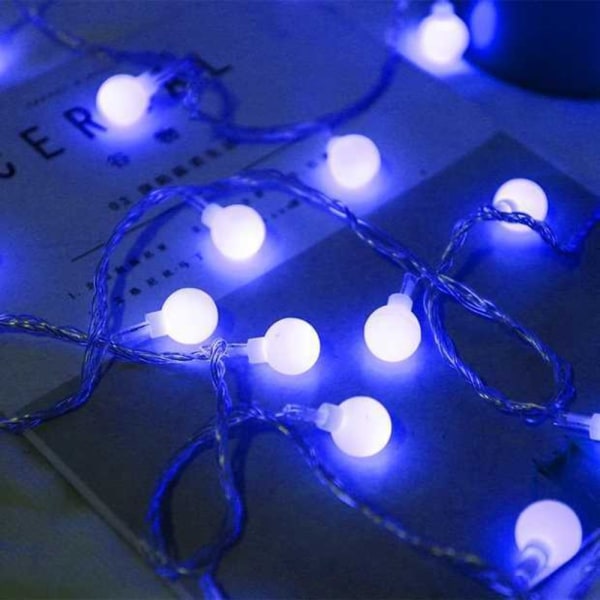 LED Ball Garland Lights Fairy String Lamp RÖD red