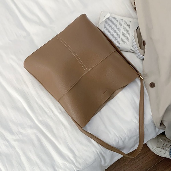 Mordely Crossbody-väska Enkel axelväska BRUN BROWN