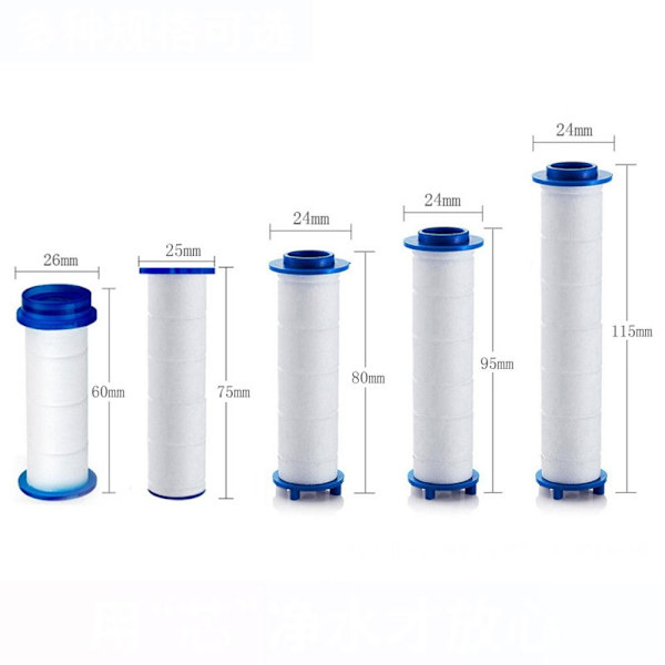Ersättningsfilter Duschhuvudsfilter 5PCS 9,5CM 5PCS 9,5CM 5Pcs 9.5cm