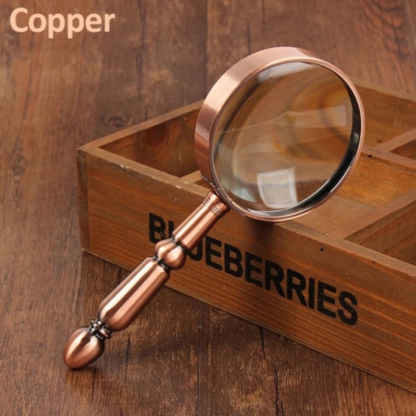 20X Helmetallförstoringsglas Förstoringsglas KOPPAR copper