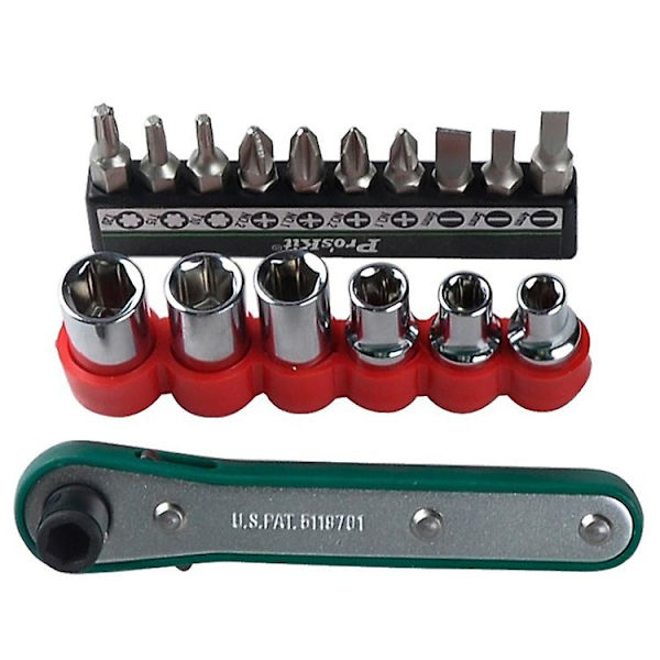 16 In 1 Socket Bit Ratchet Wrench Set