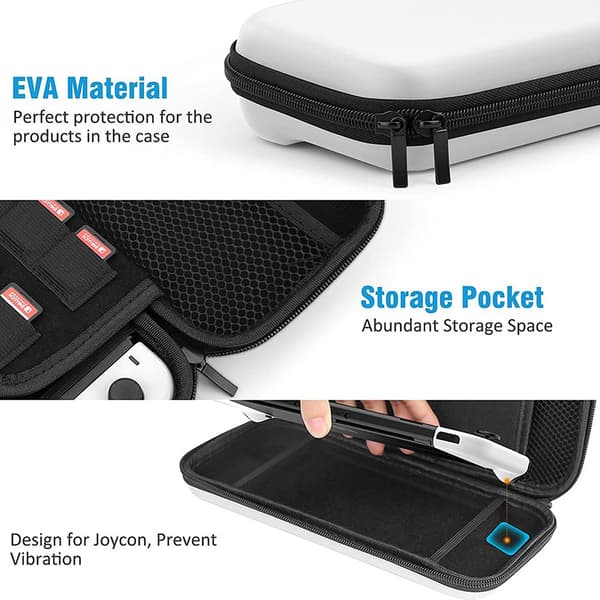 Mordely för Nintendo Switch OLED-väska Case svart black