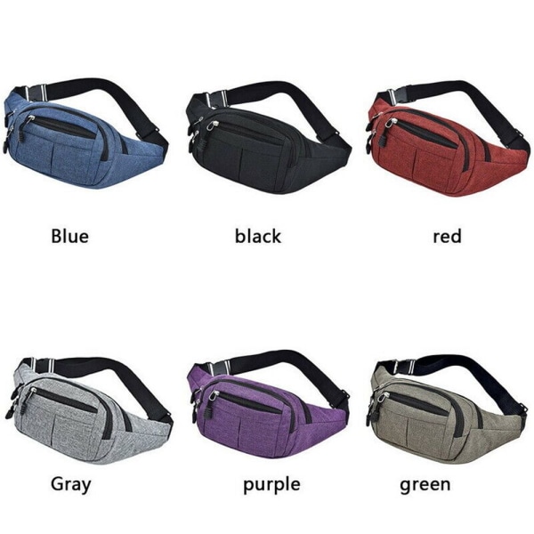 Mordely Midja Bröstpaket Crossbody Handväskor RÖD red
