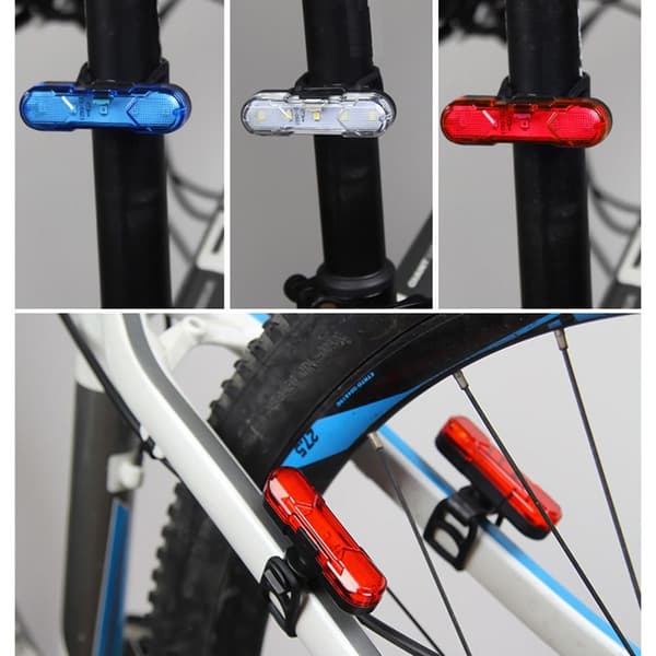 Mordely Cykelljus Cykelbakljus BLÅ Blue