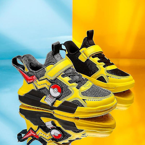 Mordely Childrens Shoes Cartoon Sneakers Running Shoes For Kids 700 Yellow 31