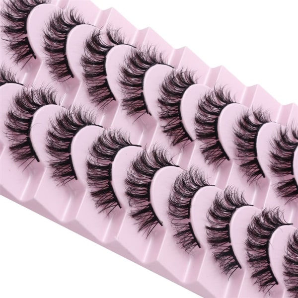 Mordely 10 Par Cluster Lashes Russian Strip Lashes D03