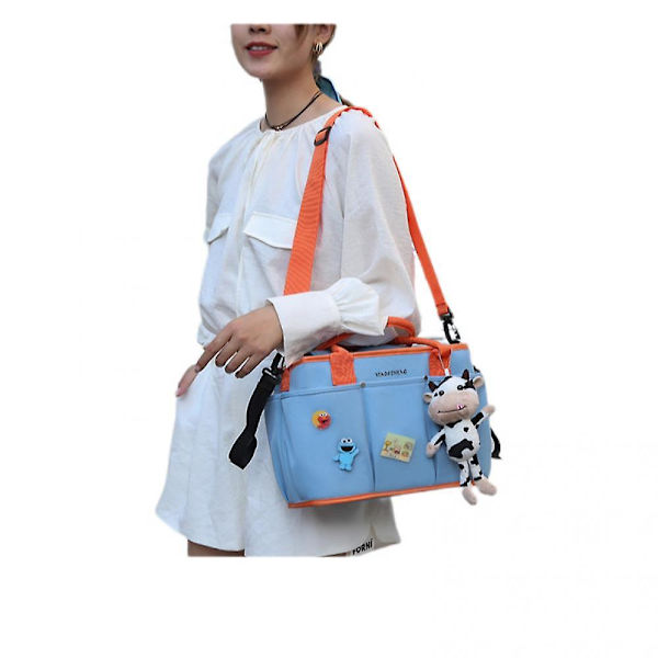 Diaper Bag, Mom & Dad Travel Shoulder Messenger Bag, Multipurpose Baby Bag For Boys & Girls A916-618 blue 2