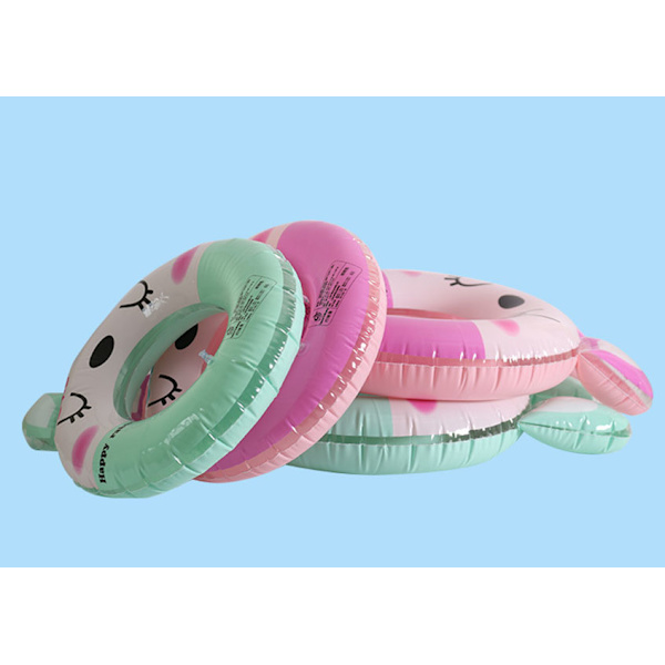 Mordely Pool Float, Inflatable Swimming Ring, Floating Ring for Pool, Party and Summer Beach Party, Swimming Tube for Kids and Adults - Pink 60CM