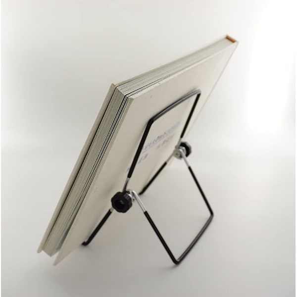 Mordely Adjustable Iron Poster Stand Easel Foldable Shelf Stand Bracket, Black Frames