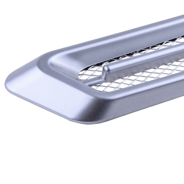 Mordely Bil sidoskärm Luftventil Huv Scoop SILVER Silver