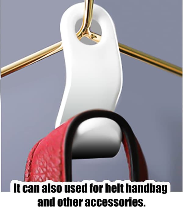 Mordely 50pcs Hanger Connecting Hook, Heavy Duty Pp Material Cascading Hanging Hooks Space Saving Flocking Hook Clothes Organizer For