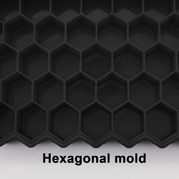 Mordely Ice Tray, Ice Tray For Making Hexagonal Ice, Includes 2 Trays