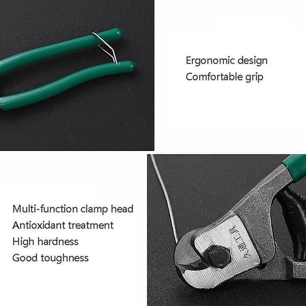 Mordely Jiutong Wire Rope Scissors Mini Wire Cutter With Plastic Handle Wire Cutter - 8 Inches