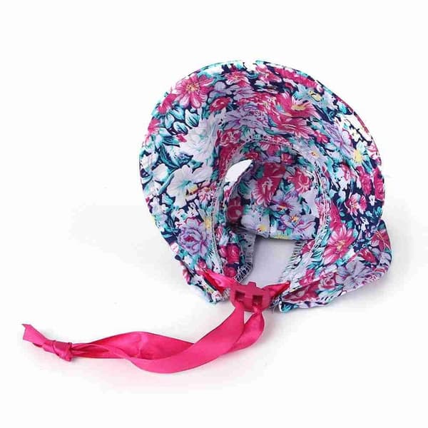 Pet Blommig hatt Hund Visir Cap BLÅ blue S
