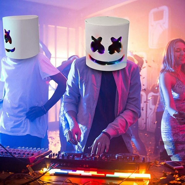 Mordely Marshmello DJ Mask Halloween Cosplay Mask