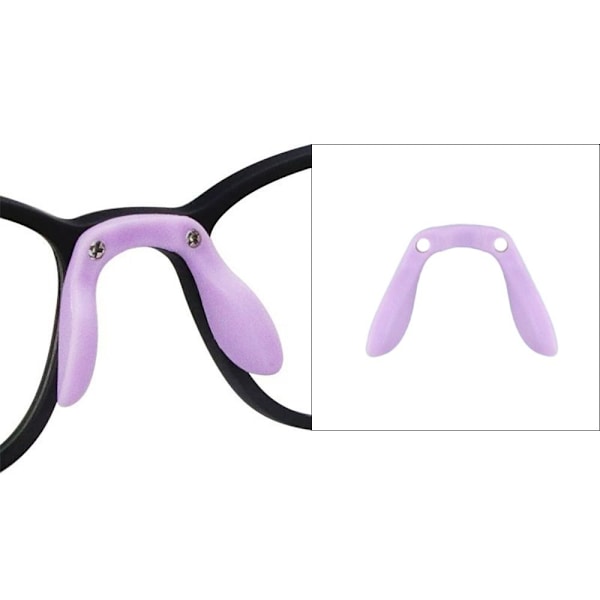 Mordely Nässkydd för glasögon U-formade nässkydd LILA Purple