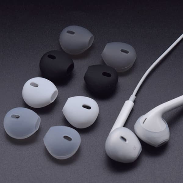 Mordely Öronproppskåpa i silikon Öronproppsskydd Cover Case GRÅ grey