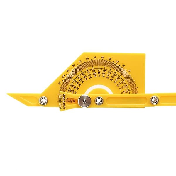 Mordely Template Tool Angle Instrument Measuring Arm Ruler 180 Degree Woodworking Ruler