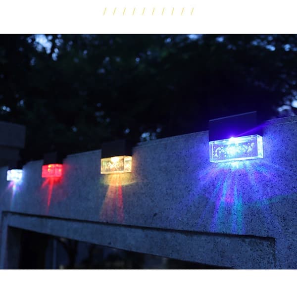 Solar Light Innergård Utomhus Trädgård Staket Vägglampa