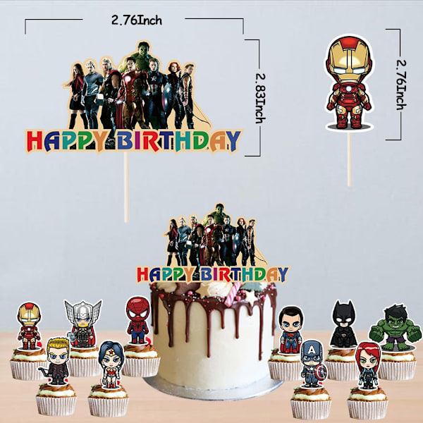 Mordely Födelsedagsfest Bakgrund Banner Latex Ballong Avengers Tema
