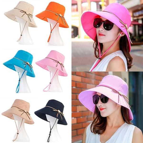 Mordely Bucket Hat Fisherman Hat ROSA Pink