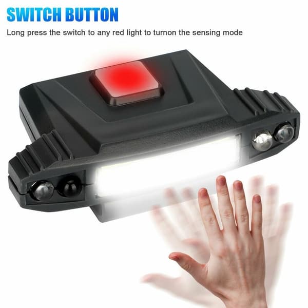 Mordely COB Induktion Hat Clip Light Cap Led Clip-On Pannlampa