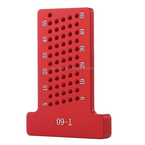 T60 Carpentry T-shaped Hole Scribe Ruler Scriber