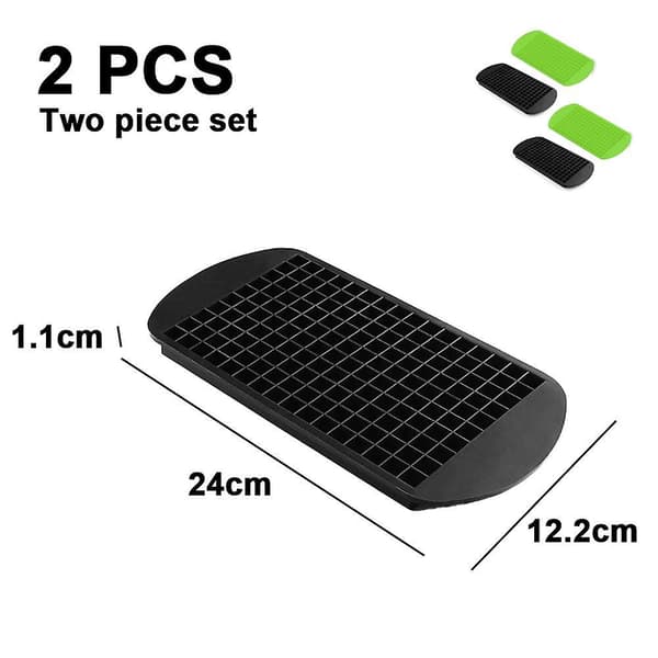 Mordely Kitchen Mini Ice Cube Trays, Each Tray Makes 160 Mini Ice Cubes