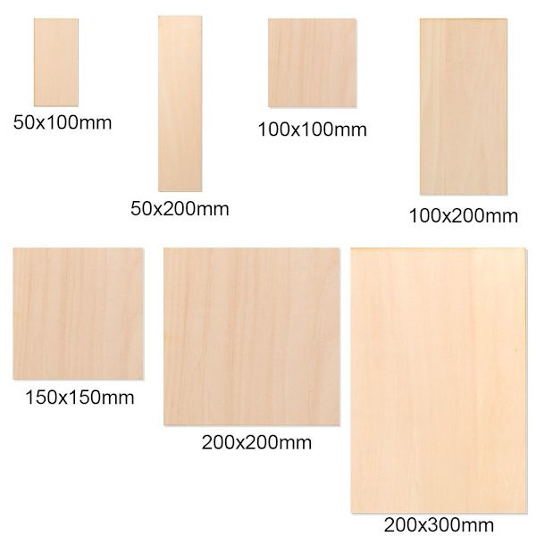 Mordely 5st Aircraft Toys Basswood Board 200X200MM 200x200mm